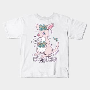 Rue Roo Kangarue pun Kids T-Shirt